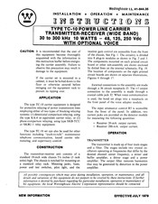 Westinghouse TC-10 Instructions Manual