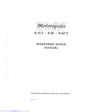 BMW R 67/2 Workshop Repair Manual