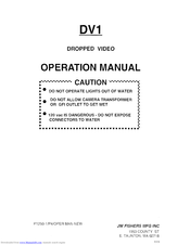 JW Fishers DV-1 Operation Manual