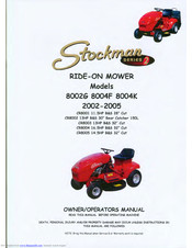 Stockman 8002G Owner's/Operator's Manual