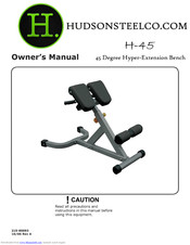 HUDSON STEEL H-45 Owner's Manual