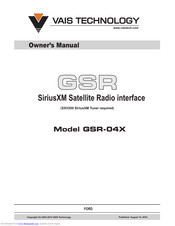 Vais Technology GSR-04X Owner's Manual