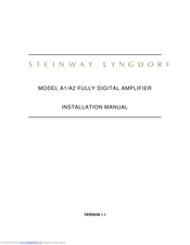 Steinway Lyngdorf A1 Installation Manual