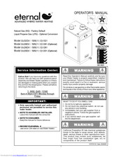 Eternal GU20DV Operator's Manual