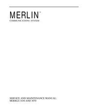 Merlin 1030 Service And Maintenance Manual