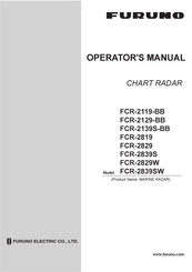 Furuno FCR-2829S Operation Manual