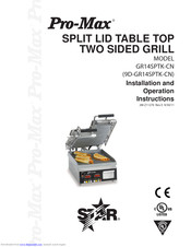 Pro-Max GR14SPTK-CN Installation And Operation Instructions Manual