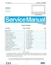 Norcent LT2790BK Service Manual