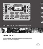 Behringer SHARK FBQ100 Quick Start Manual