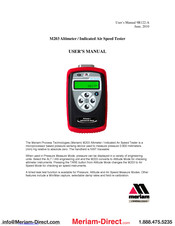 Meriam M203 User Manual