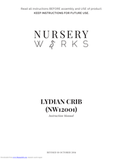 Nursery Works lydian NW12001 Instruction Manual