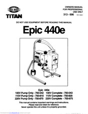 Titan Epic 440e Owner's Manual