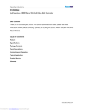 foxunhd FX-SMX44 Operating Instructions Manual