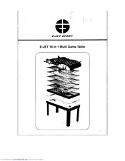 E-Jet 10 in 1 Multi-Game Table Assembly Instructions Manual