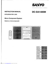 Sanyo DC-DA 1400M Instruction Manual