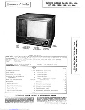 Olympic TV-946 Service Manual