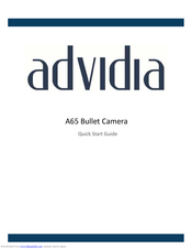 advidia A65 Quick Start Manual