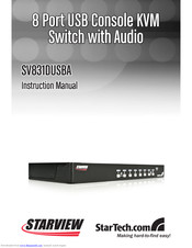StarTech.com SV831DUSBA Instruction Manual