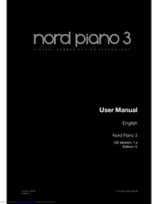 Clavia NORD PIANO 3 User Manual