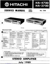 Hitachi HA-4700 Service Manual