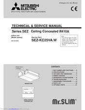 Mitsubishi Electric SEZ-KC25VA Technical & Service Manual