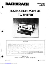 Bacharach TLV sniffer Instruction Manual