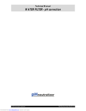 Erie water treatment pHneutralizer Series Technical Manual
