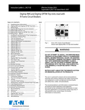 Eaton Digitrip RMS Instruction Leaflet
