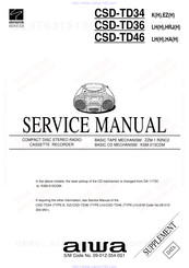 Aiwa csd-td36 hrj(h) Service Manual