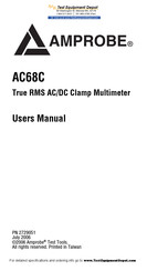 Amprobe ac68C User Manual