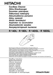 Hitachi R 14DSL Handling Instructions Manual