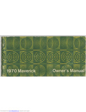 Ford Maverick1970 Owner's Manual