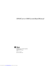 Sun Microsystems SunSwift SPARCserver 1000 Manual