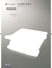 Catler GR 4011 Instructions For Use Manual
