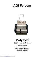ADI Felcom Polyfold Operation Manual