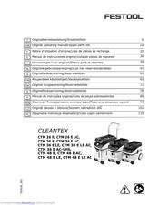 Festool CTM 36 E AC Original Operating Manual/Spare Parts List