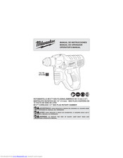 Milwaukee 2412-059 Operator's Manual