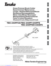 Tanaka TBC-240PFS Handling Instructions Manual