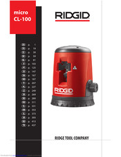 RIDGID micro CL-100 Operator's Manual