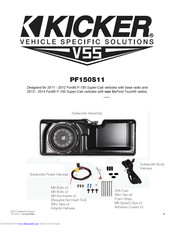 Kicker PF150S11 Assembly Manual