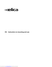 ELICA ANDANTE Instruction On Mounting And Use Manual