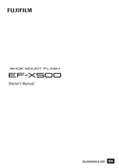 FujiFilm EF-X500 Owner's Manual