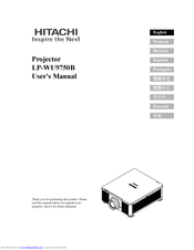 Hitachi LP-WU9750B User Manual
