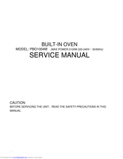 Premium PBO1004M Service Manual