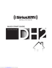 Sirius XM RAdio XADH2 Quick Start Manual