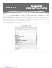 Amana AGR6603SFS User Instructions