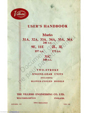 Villiers 32A Users Handbooks
