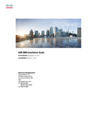 Cisco ASR 5000 Installation Manual