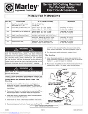 Marley Series 500 Installation Instructions Manual