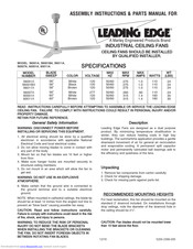 Leading Edge 56001A Assembly Instructions And Parts List